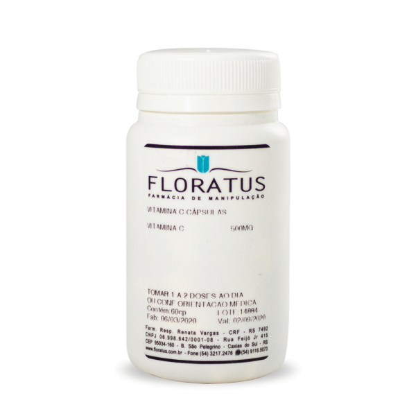 Vitamina C Cápsulas Floratus Farmácia de Manipulação